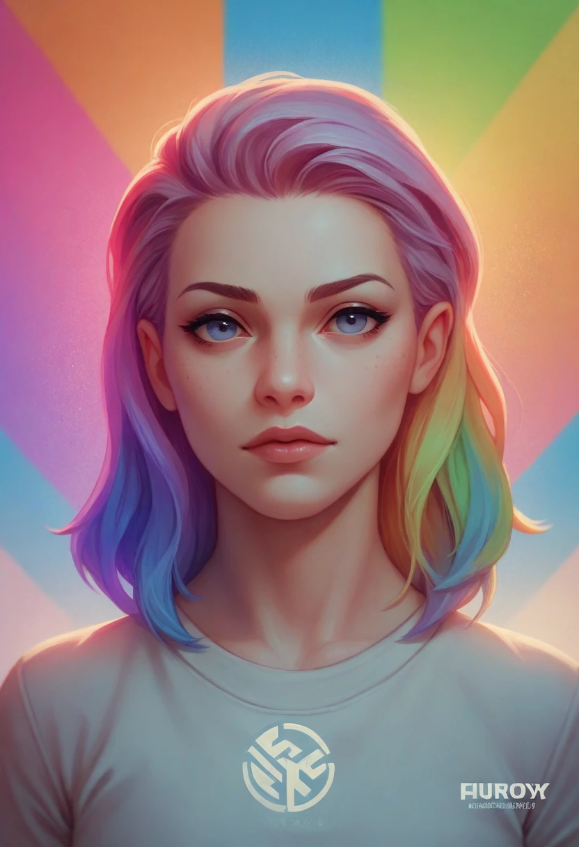 high quality logo, 3D effect, colorful