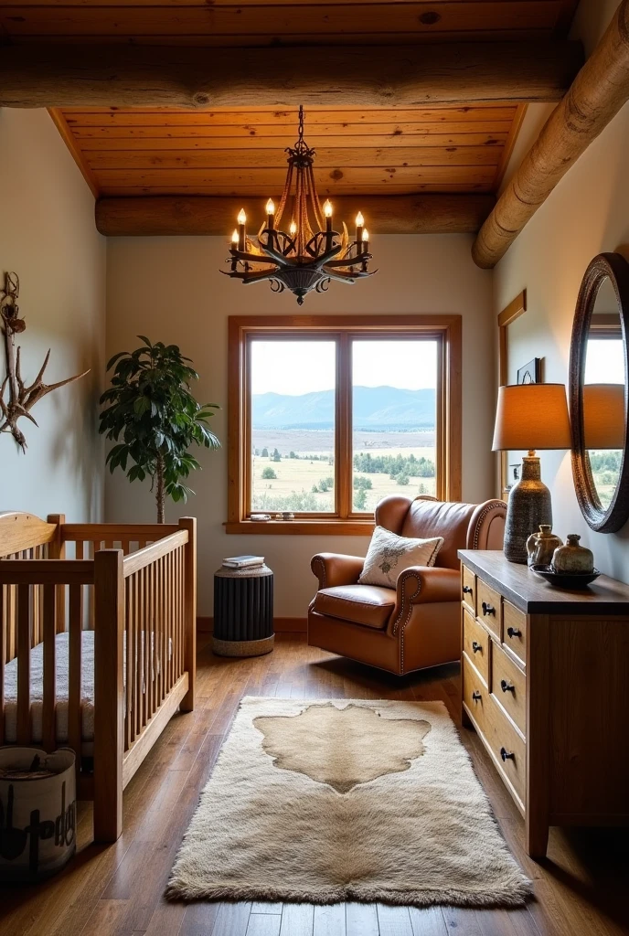 Interior design of a baby's room inspired by John Dutton's house