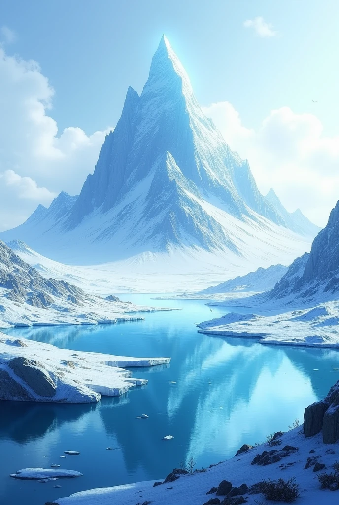 Photo Background ice mountain
