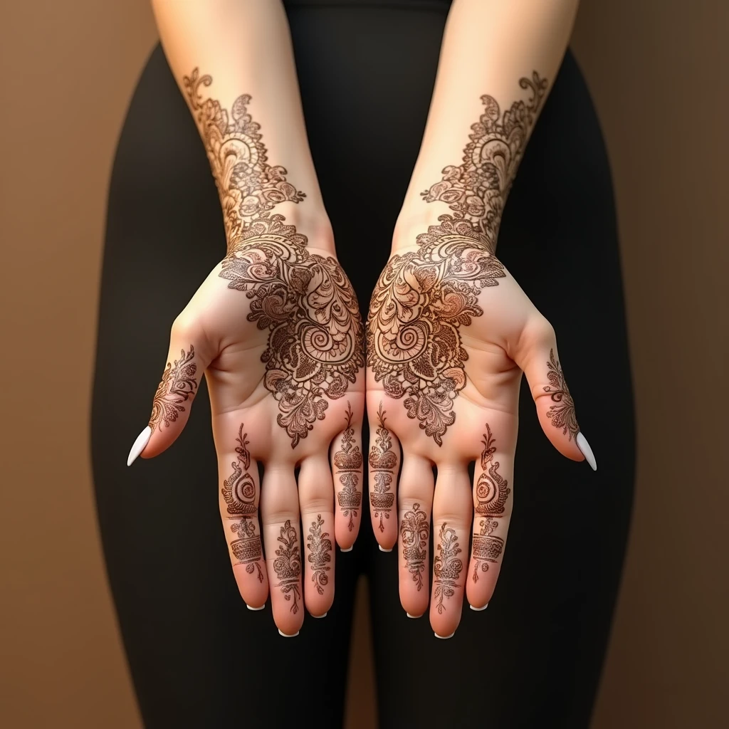 generate more mehndi design Arabic