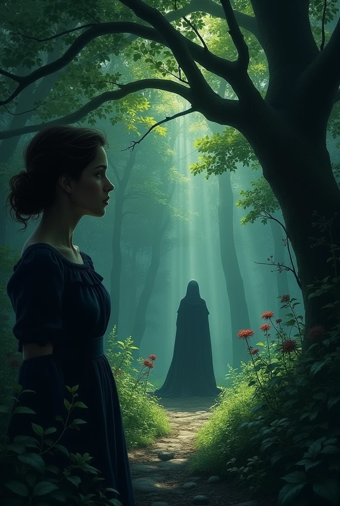 Lyanna watches Jonas from the shadows of the forest.