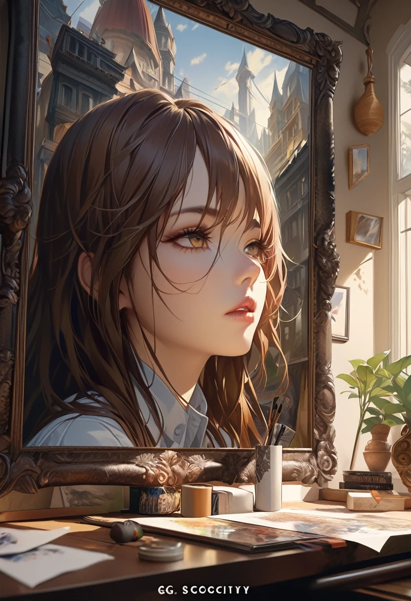 masterpiece, Highest quality, (Highly detailed CG Unity 8k wallpaper),
girl, CGSociety, Complex, Attention to detail, Clear focus, dramatic, Realistic painting