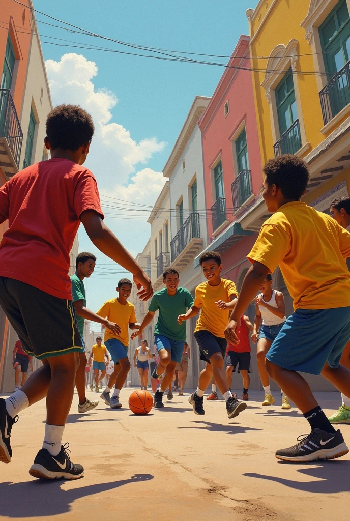 (painting), bridging the culture and communities through sports