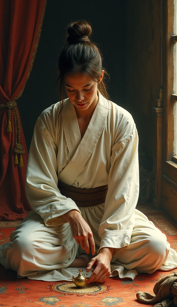 A historical or artistic representation of the practice.