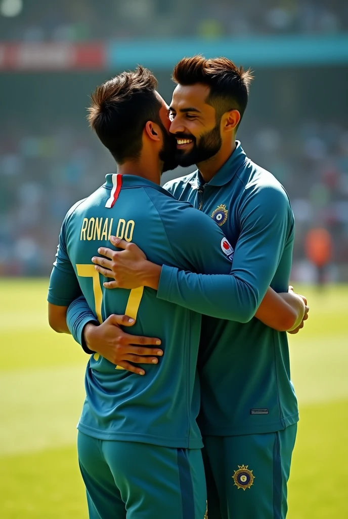 Ronaldo virat kohli hug