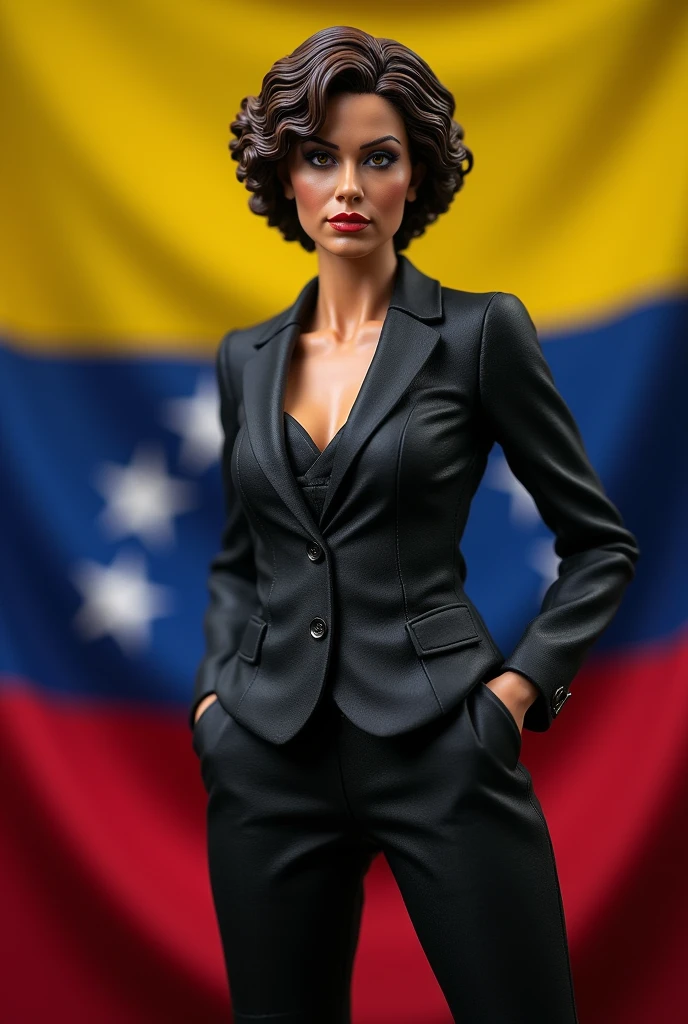 Maria Corina Machado as if she were an action figure