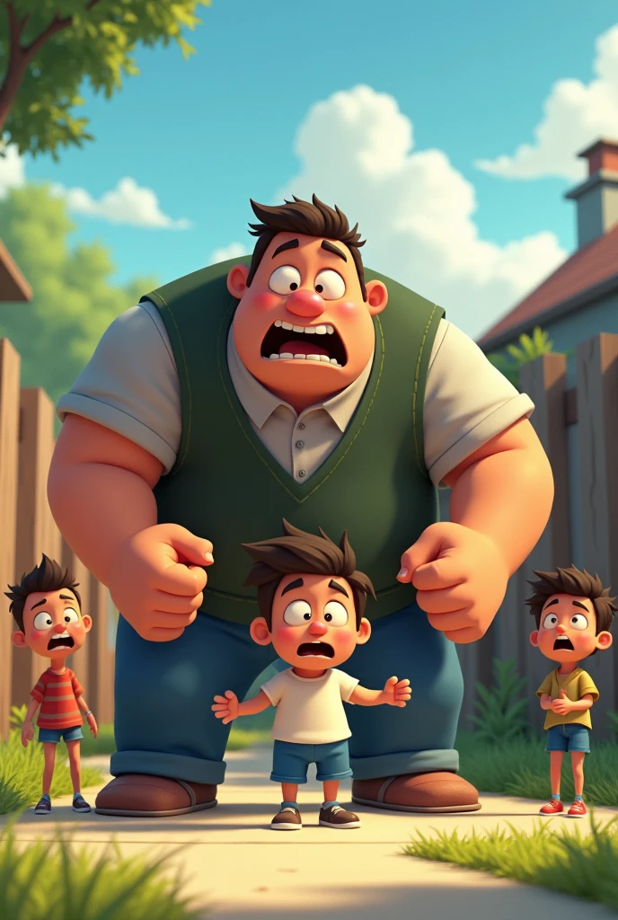 Father humiliates his son in front of his friends (Animated for children)