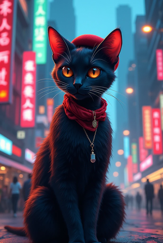 sexy artist cat in the city 