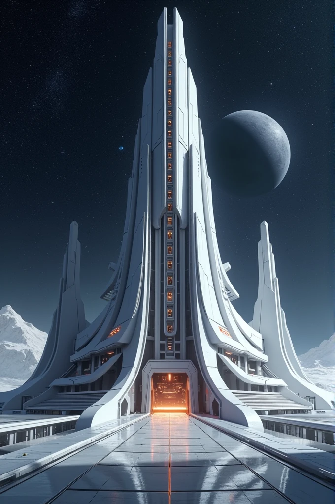Space castle 10000000000000€ modern white grey