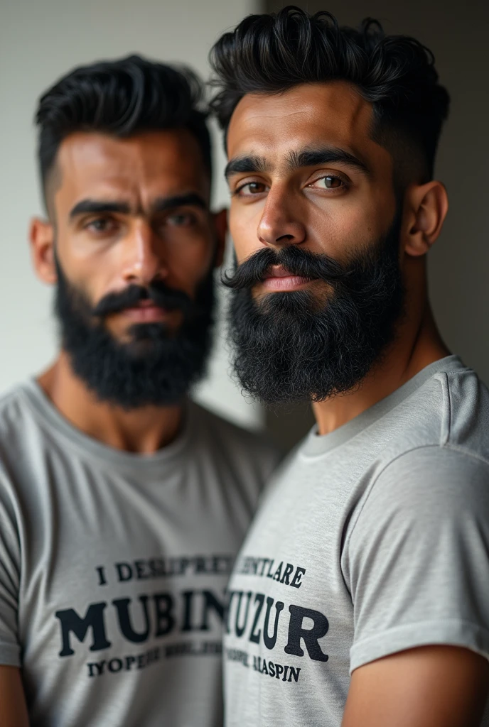 2 boy's name on tshirt 35 years age and 34 years age beard full muslim
1.Mubin
2.Manzur