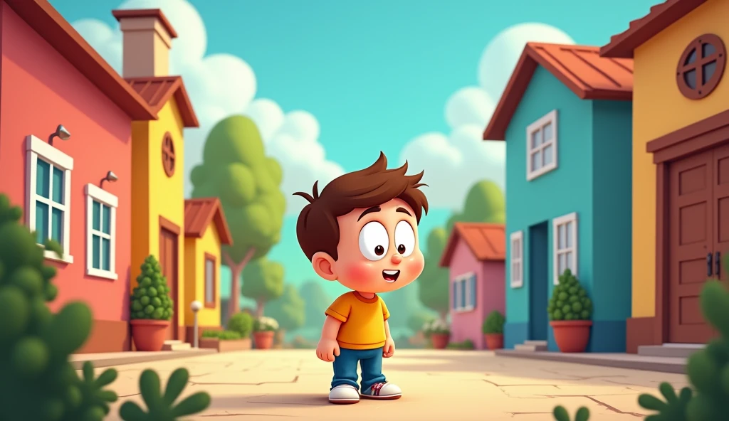 Cartoon background image jusus ek ladka ko punishment de rhe hai