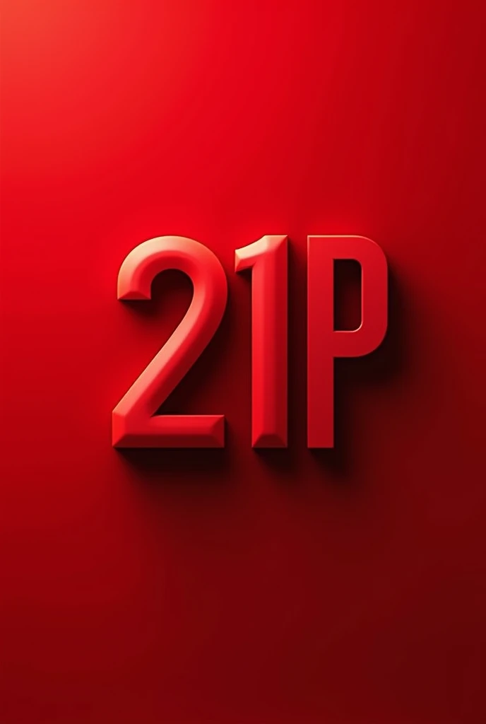 create logo with letter 21P with red blackground