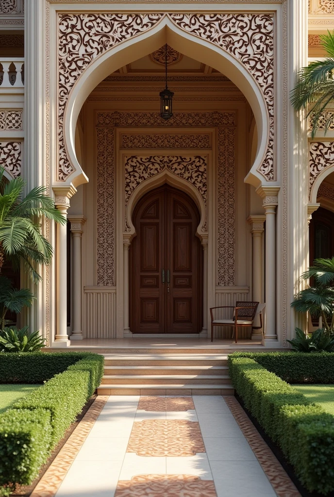 How can I incorporate elements of Bengali and Indo-Islamic architecture into my own home design to give it a unique and luxurious look