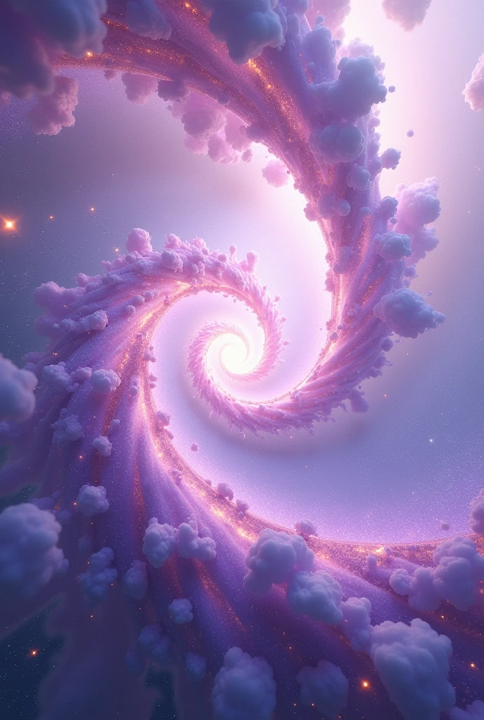 purple Perseus galaxies on a white background