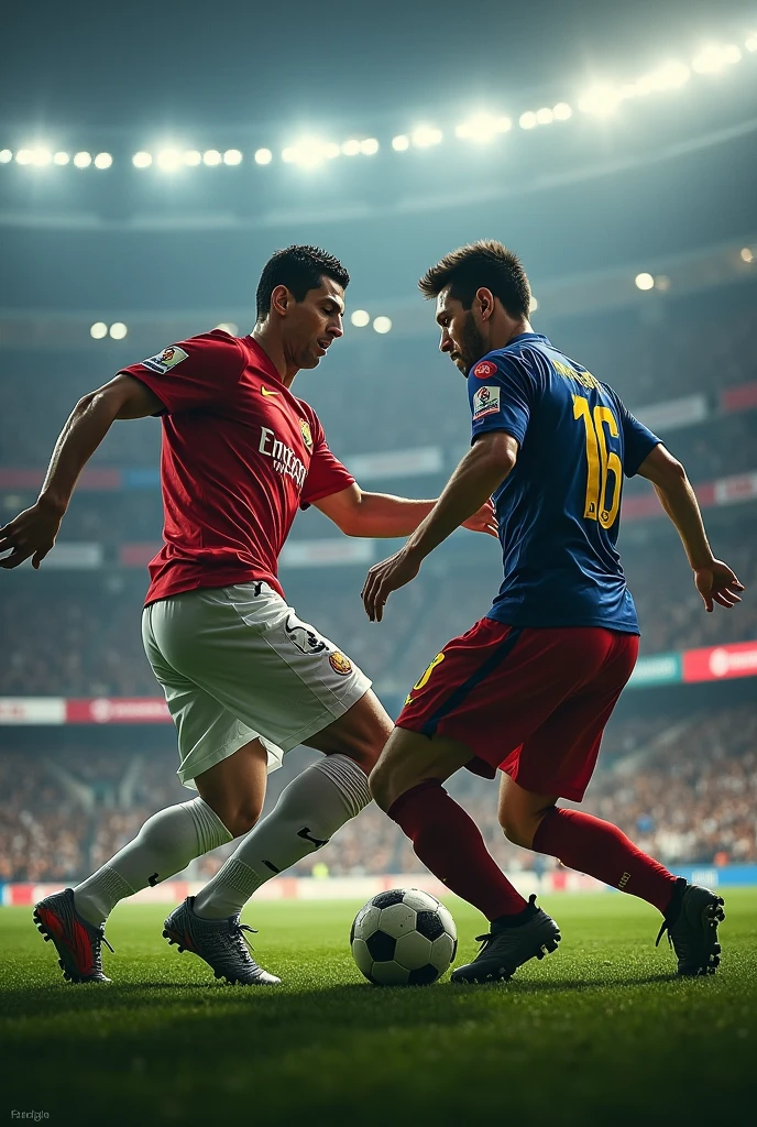 Cr7 fighting with dwarf messi 