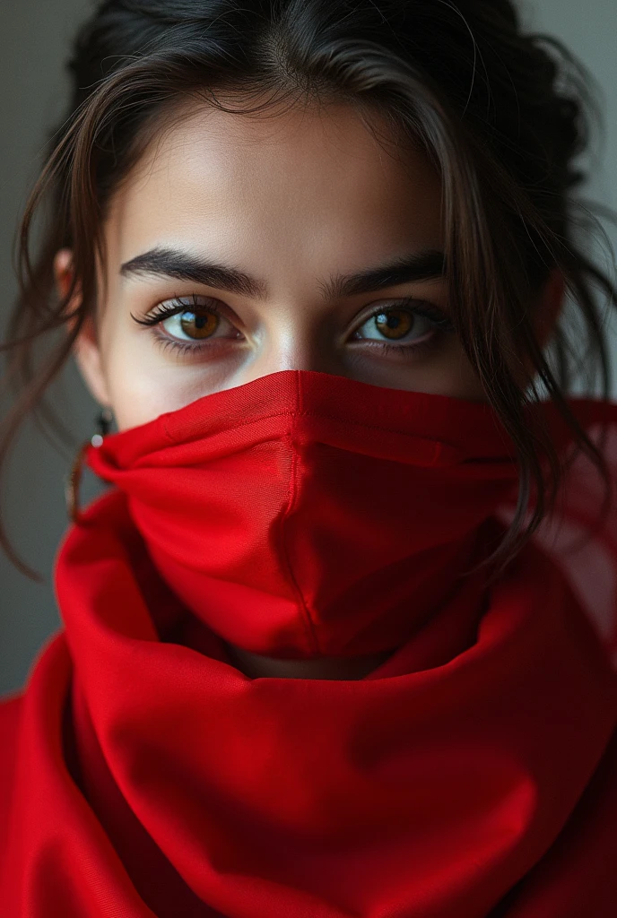 The cover page of a book has to be made on which there is a picture of a girl resembling a lady and the face of the girl is covered with a red handkerchief and the title of the book has to be written as The A Lady Killer or keep this title of high level design. And in place of author's name write Rajesh Maltii and keep the author's name simple.