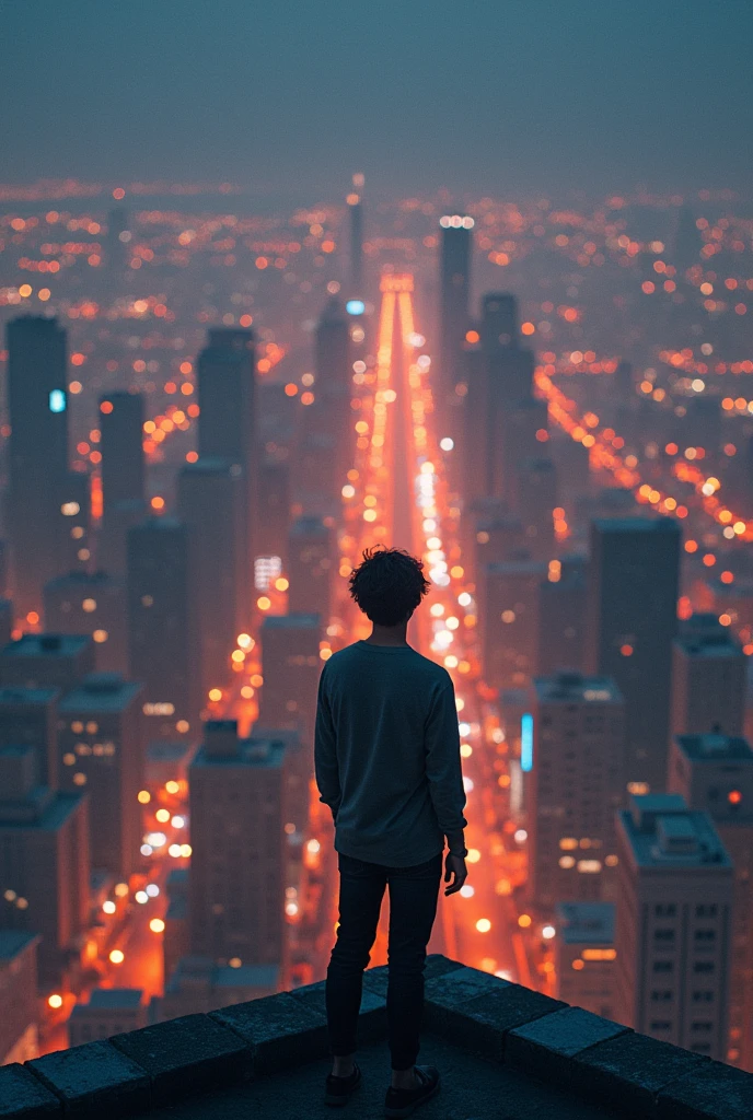 Cityscape Visionary: Concept: A person stands on a rooftop at dusk, gazing over a glowing city skyline. The city lights below hint at countless opportunities and dreams waiting to be pursued.
Alignment: This represents how dreams are vast and endless, but to navigate and achieve them, one must apply discipline and consistently move forward, just like navigating through a busy city.