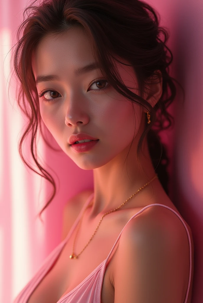 a beautiful young woman, detailed portrait of Sophie Mudd, 2 female models, red accents, beautiful young model, sexy chica, pink body, soft and pink skin,, good young girl, detailed portrait of Anna Nikonova aka Newmilky, pink girl, beautiful seductive teen, sexy, (best quality,4k,8k,highres,masterpiece:1.2),ultra-detailed,(realistic,photorealistic,photo-realistic:1.37),HDR,UHD,studio lighting,ultra-fine painting,sharp focus,physically-based rendering,extreme detail description,professional,vivid colors,bokeh,portraits,photography,pink,soft,sensual,elegant, full body, sexy provocative