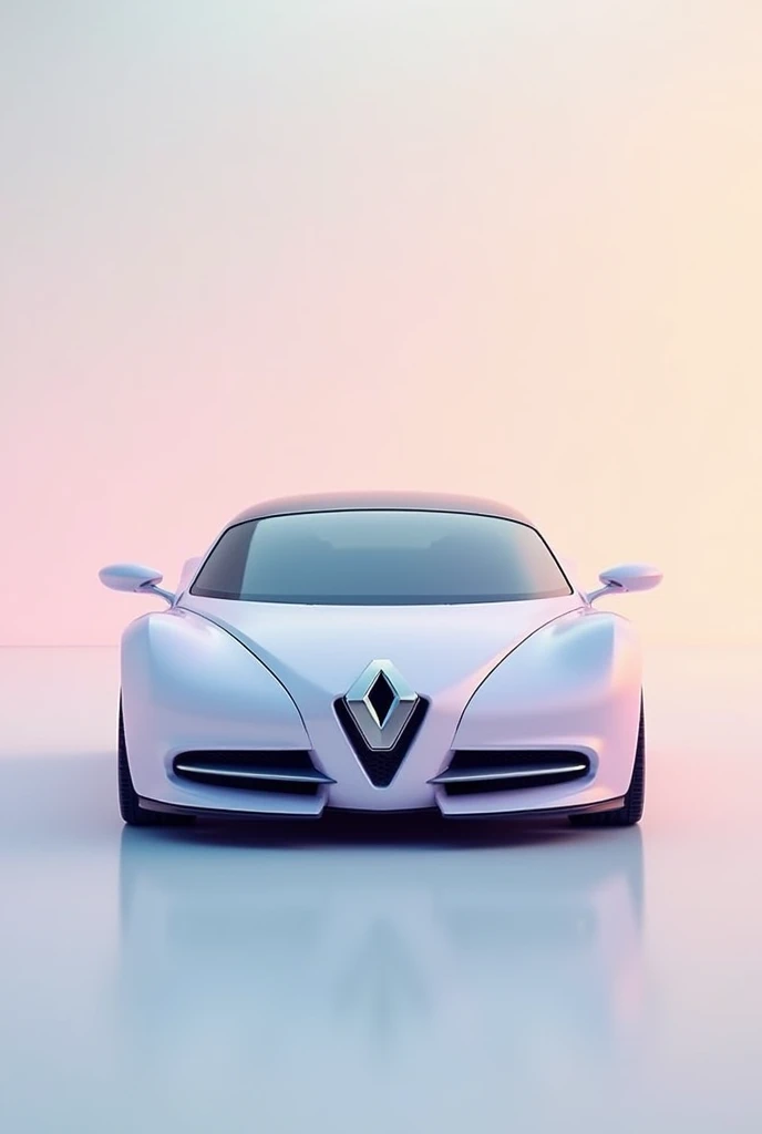 A modified pastel-colored Renault symbol 2002 car