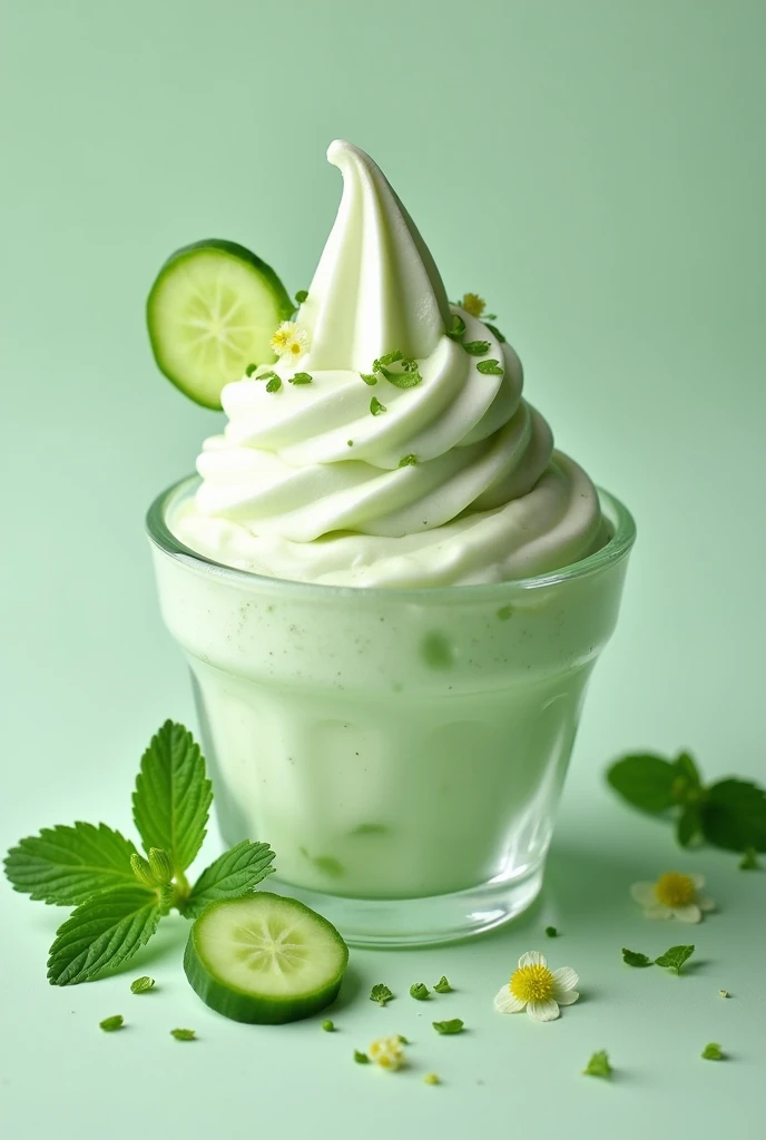 Cucumber ice cream