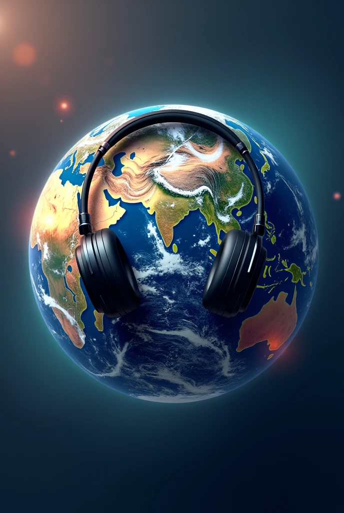 Earth with headphone new