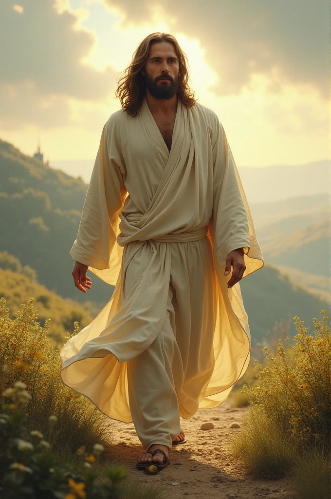 jesus christ walking 