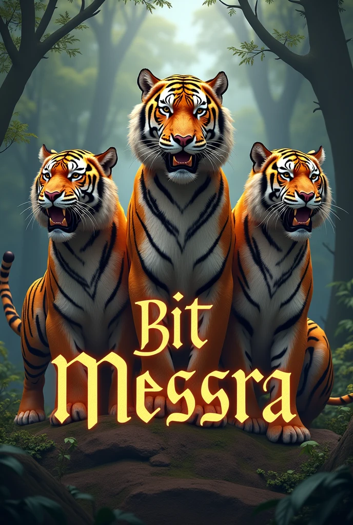 An image of tigers with bit mesra written on it
