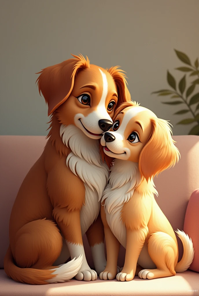 Dog with his wife