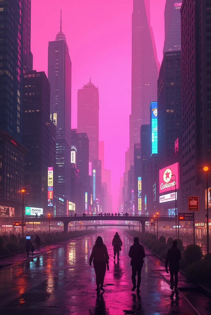Magenta filter,City