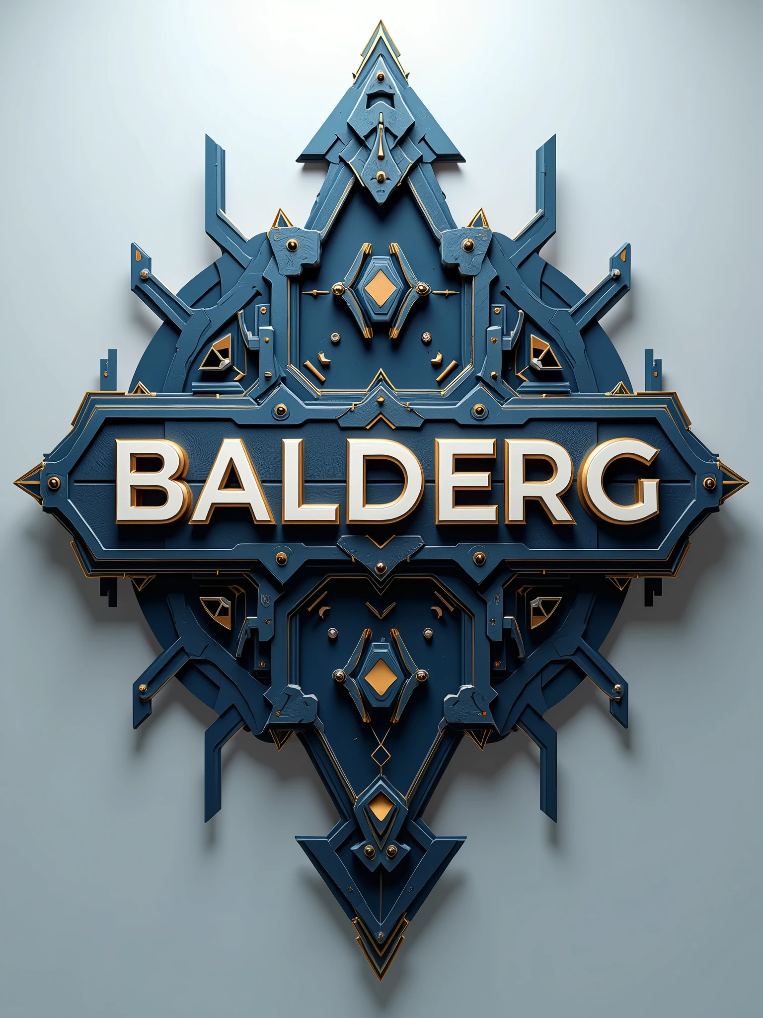 create logo with the word "BalderG" as main. make references with 3d printing