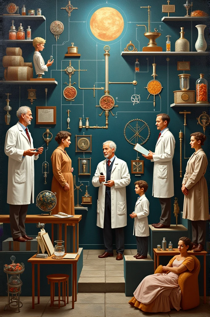 A picture that describes evolution of medical sciences