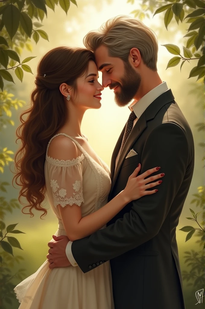 Une fille et un homme ensemble