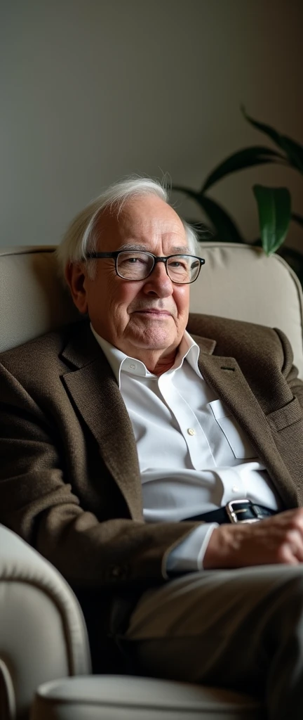 Photo lying down, warren buffett,