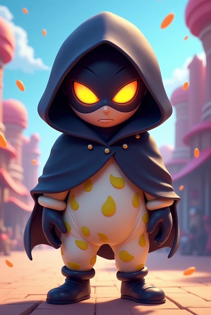 Brawl Stars Leon with a hood and a vanilla ice cream costume