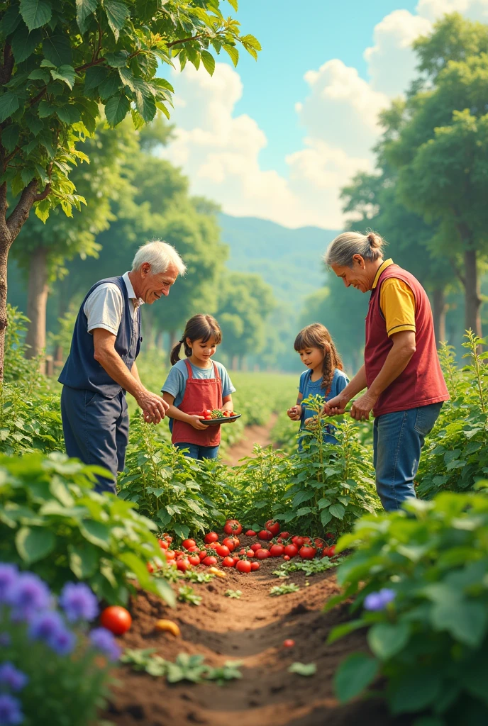 The proposal of "Intergenerational Community Gardens" seeks to unite older adults with people of all ages in community green spaces to grow food and share agricultural knowledge. Older adults would lead practical workshops on cultivation techniques, while the younger ones would learn sustainable methods, thus promoting food self-sufficiency and local trade. This project would also include the use of modern agricultural technologies for efficient management of the orchards., as well as knowledge and resource exchange programs. besides, offers therapeutic benefits, Improves the mental and physical health of the elderly, and promotes social cohesion. Participants would receive incentives for their work, and the model could be replicated in different communities, creating a network of interconnected gardens that strengthens food resilience and a sense of belonging. 