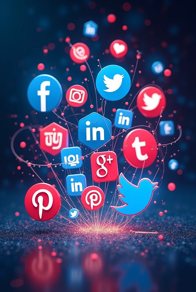 Image of different social media sites