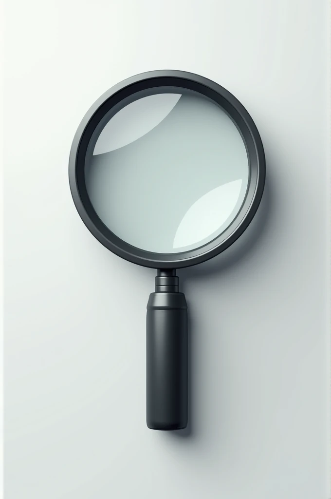 Magnifying glass icon searching for flat key