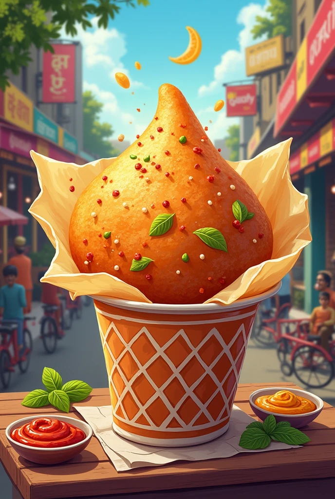 Create a poster on golgappago, a panipuri