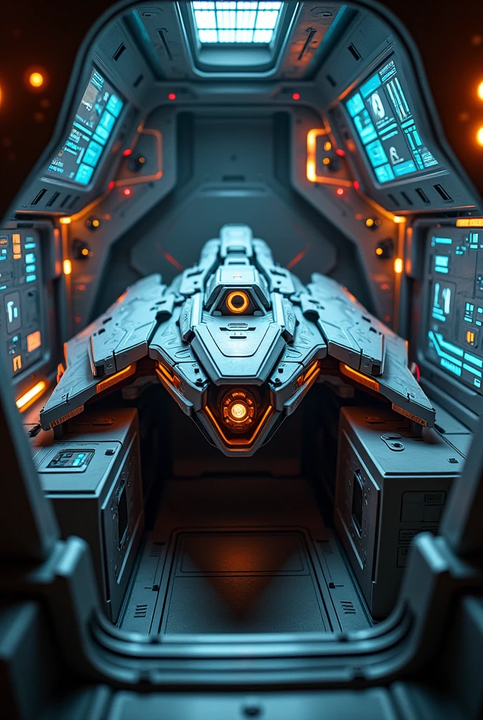 spacecraft, room with Space Gun inside