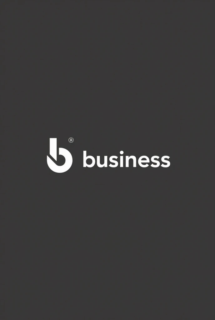 10 logo options with text "Business" to use as a non-whatsapp profile, with grayscale colors