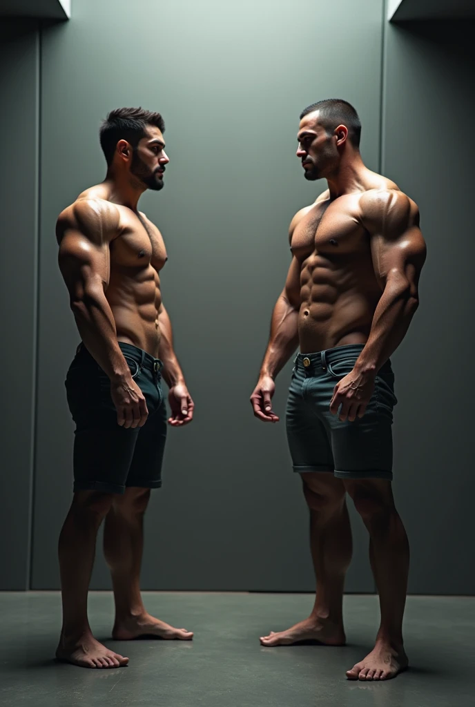 People with steroids and without