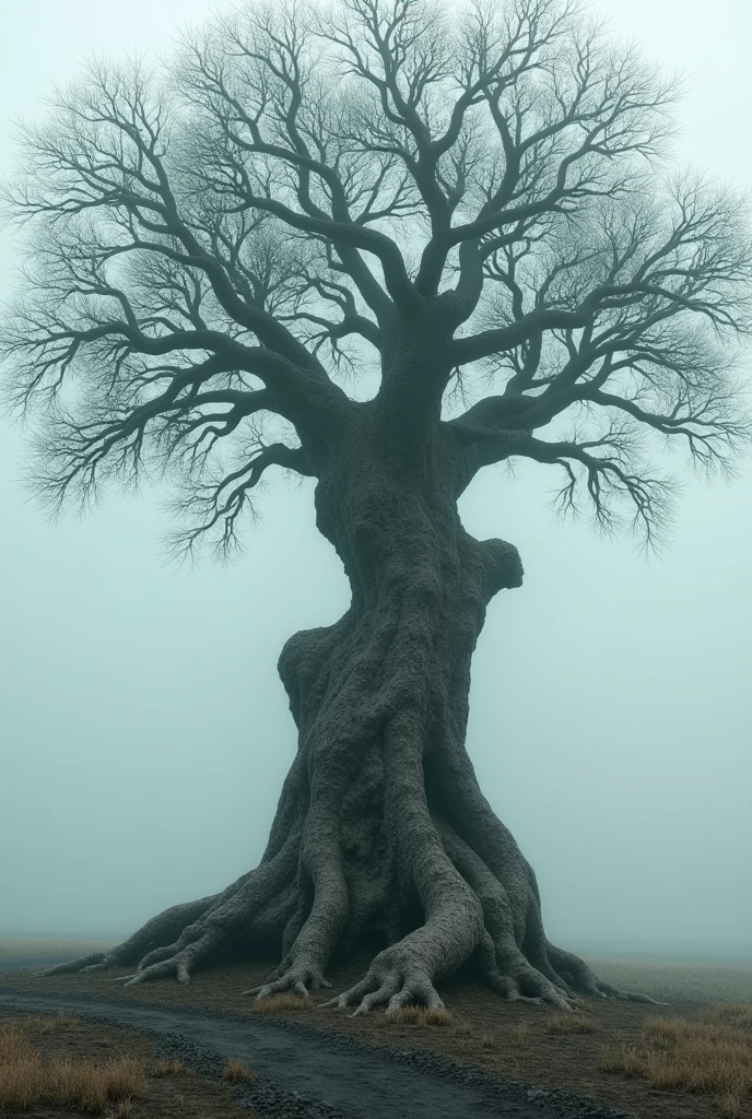 tree with triangle cracks