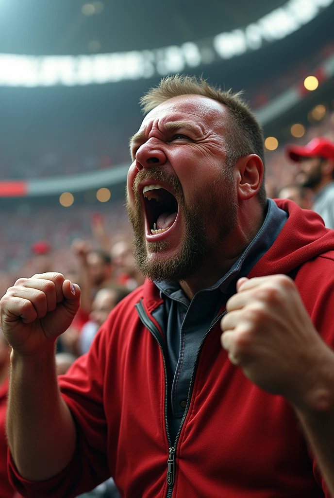 An angry football fan