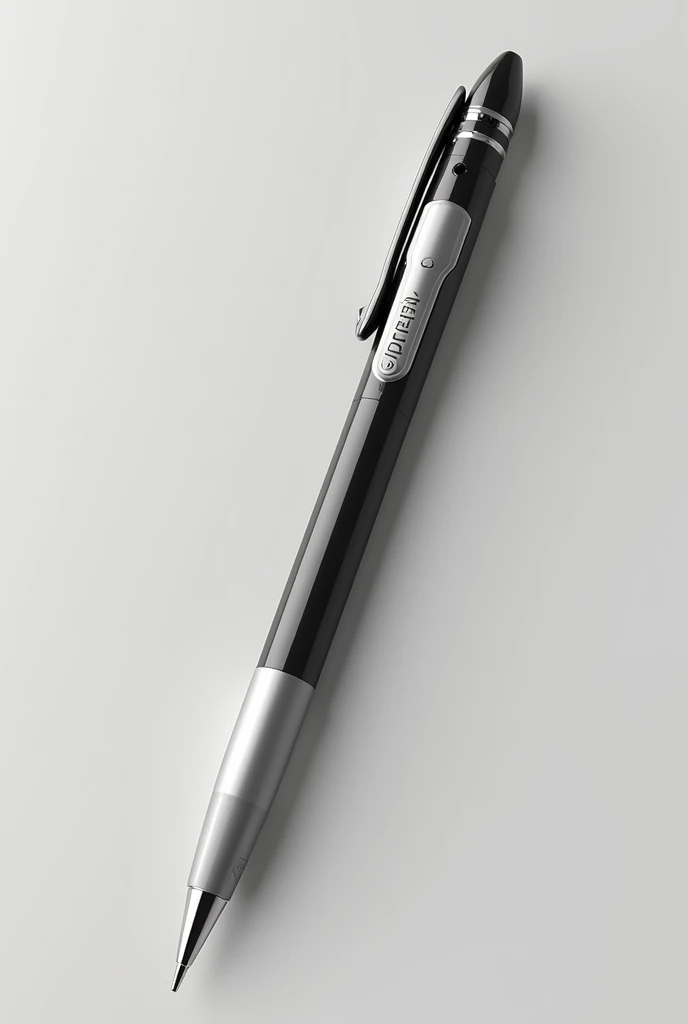 Give me a  picture of writing pen which have ergonomic design and bluged design.this pen designed for a writing disability person.ot also have a camera and mic module in small size.