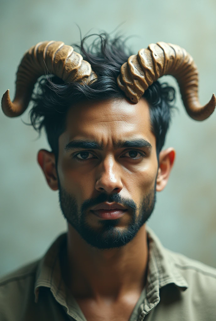 Atif Aslam with goat horns 