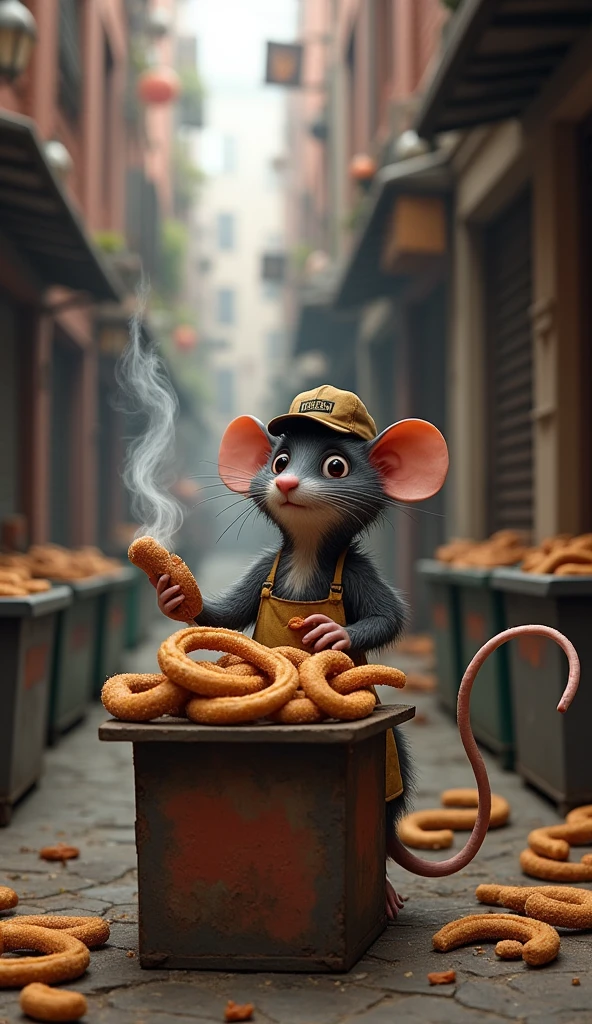 Rat selling churros
