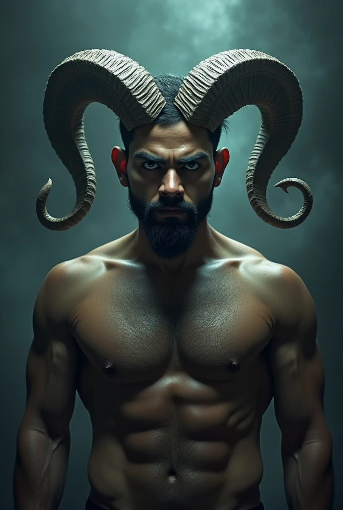 Virat Kohli with goat horns 