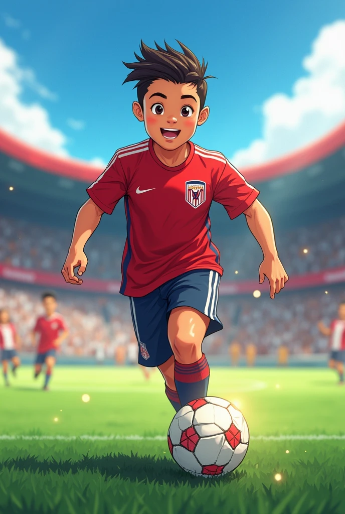 tristiano ronaldo in anime soccer player child