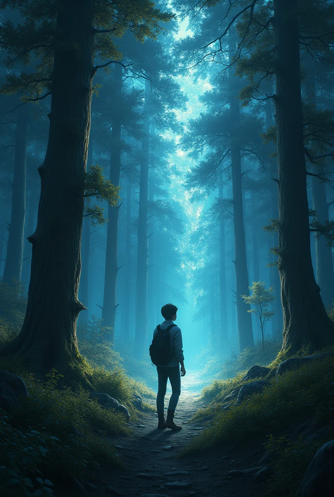 Ai art ??? 25years old in the dark nature