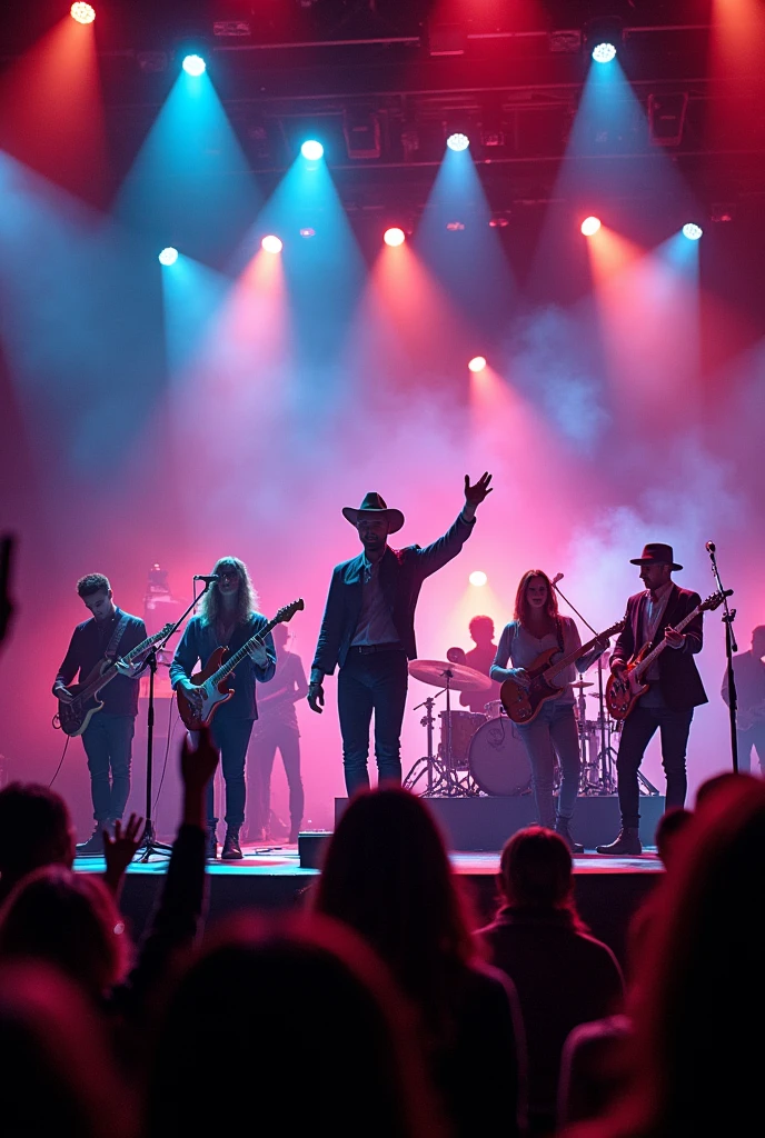 Create al the mallilla singing in a concert